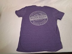 Silver Gulch Brewing Fairbanks Alaska Brewery Souvenir Purple T-Shirt Size L