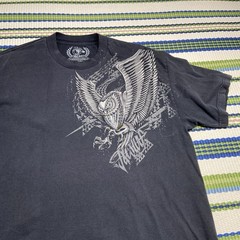 T&C Surf Designs T Shirt Men XLarge Black Eagle Hawk Hawaii Town & Country Tee
