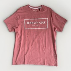 Kenneth Cole Graphic Tee shirt Men’s medium Raised Logo Color Lantana | NEW