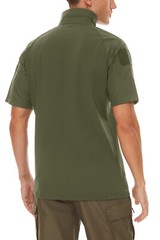 Men’s Tactical Short Sleeve Shirts 1/4 Zip Outdoor Pullover Slim Fit Work Shirts