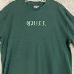 Eighty Eight Brand Graphic Tee Gothic Style “Chill” Unisex M Green
