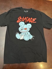 Mens Brooklyn Vertical Savage Bear Tee Shirt Extra Large XL Horror Halloween ￼