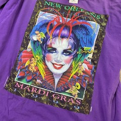 Vintage Mardi Gras T-Shirt XL New Orleans Band of Angels Andrea Mistretta 90’s