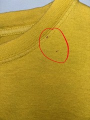 Vintage 90s Thrashed Guess Jeans Men’s XL Triangle Logo T-Shirt Mustard Yellow