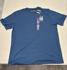 Reel Life Men’s Short Sleeve UPF Sun Protection T-Shirt Size 2XL Blue NWT