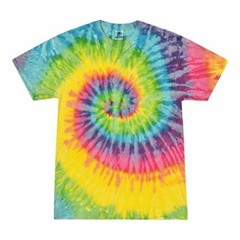 Tie Dye T-Shirts, Adult S M L XL 2XL 3XL, Multi-Color 100% Cotton