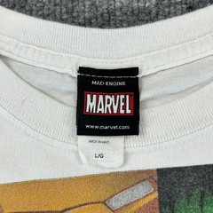 VINTAGE Marvel Shirt Mens Large White Avengers X-Men Mad Engine Streetwear Y2K