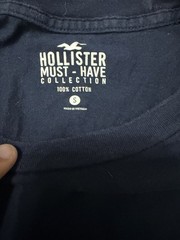 Hollister Must-Have Navy Blue Men’s Logo Cotton T-Shirt Size S