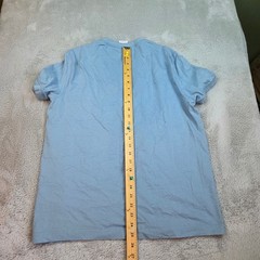 Brooks Brothers Henley Mens L Short Sleeve 1818 Cotton Logo Casual Top Blue 80ch