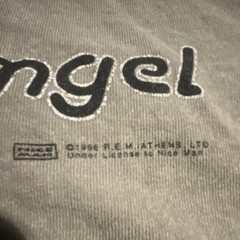 Vintage 1996 “I’m a Lil’ Angel” Gray Graphic Tee Men’s L Cotton Crew Neck