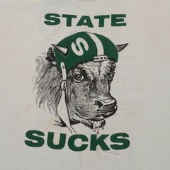 XL 1996 Anti MSU STATE SUCKS 10 Reasons Why Michigan T-Shirt Vintage 90s