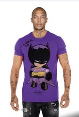 Avenue George V Paris T-Shirt Batman shirt PURPLE Rhinestone M L XL 2XL 3XL
