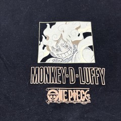 One Piece Monkey D Luffy Wanted Poster Graphic T-Shirt Anime Tee Men’s XL