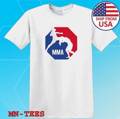 MMA Sports Fighting Fighter Organization White Size S-5XL