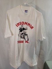 Vintage Stephen King Insomnia Tour 1994 Single Stitch Hanes Beefy-T XL RARE