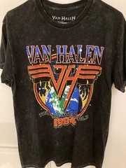 AC/DC Back in Black; Van Halen 1984; Motley Crue 85-86 Men’s (M) Medium T-shirts