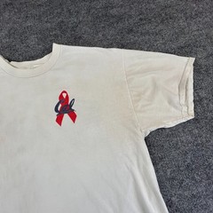 VINTAGE Aids Walk Shirt Mens XL White San Francisco Cal Berkeley Golden Gate 90s