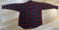 Ralph Lauren Blake Checked Long Sleeve Shirt M Green/Red 100% Cotton For 14Y+ J