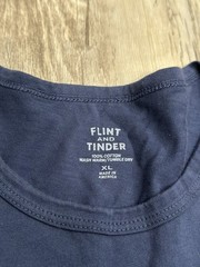 Flint & Tinder Men’s Supima Cotton Crewneck Tee (lot Of 3 ) Size XL Black / Blue