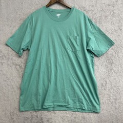 NWOT Lands’ End Men’s XL Super-T Green Crewneck Pocket Tee