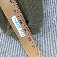FRYDAY Club Shirt Mens XL Olive Drab Green Thermal Tab Accents Long Sleeve