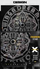 New Fashion Trend Rhinestone Summer Short Sleeve Luxury Men Streetwear T-Shirt