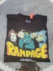 Rampage The Movie Mens T Shirt L Arcade Game 1986 Vintage Soft Cotton Never Worn