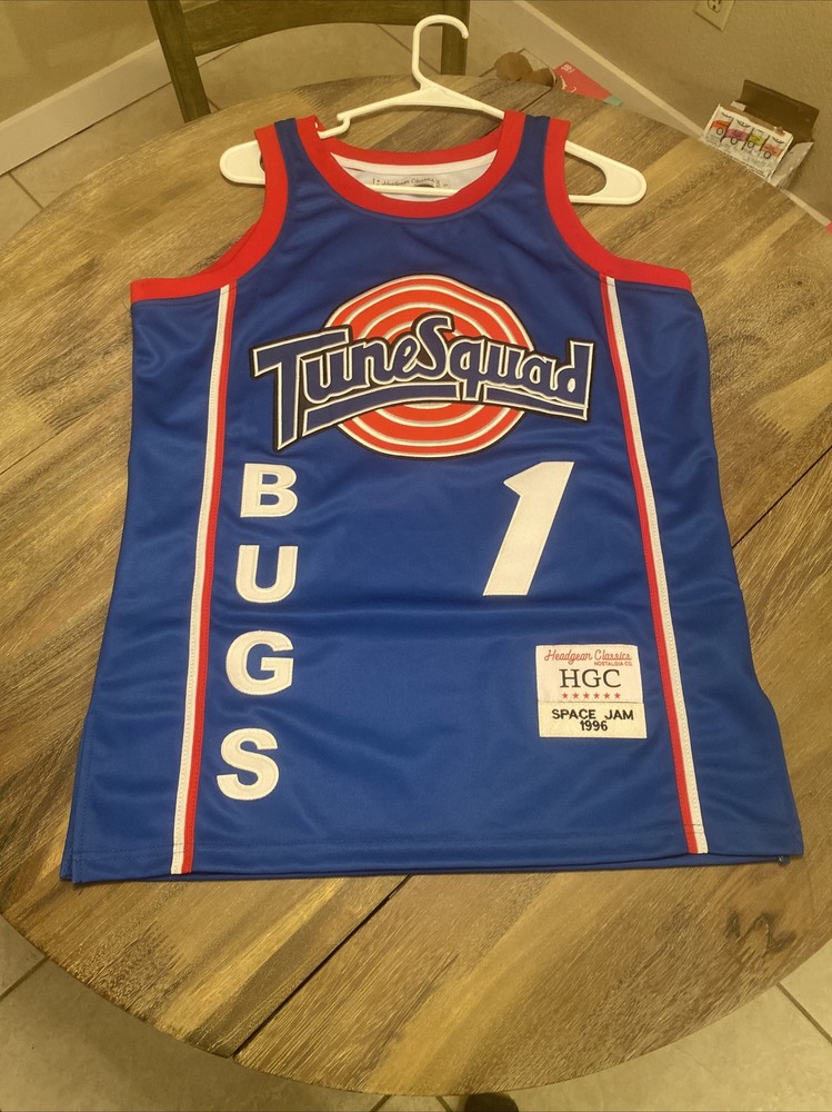 Headgear Classics Bugs Bunny Tune Squad Space Jam Embroidered Basketball Jersey