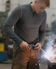 FR Shirts 4oz Lightweight Henley 100 Cotton Pre-Washed Base Layer Fire