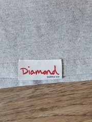 Diamond Supply Co. Men’s Gray Graphic Logo Crew Neck Short Sleeve Tee Size XL