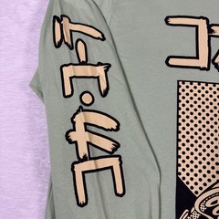 Coca Cola PacSun Medium Green Long Sleeve Vintage Graphic Logo Tee Skate Retro