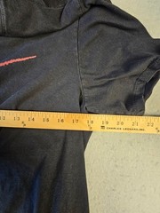 Nike Size L Men’s Black T-Shirt with Red Swoosh.