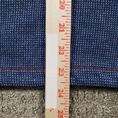 Robert Graham Shirt Mens Large Blue Thermal Henley Contrast Collar