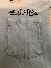 salt life t shirt cyan (color between green and blue) size medium
