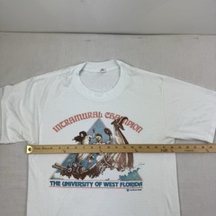 Vintage University Of West Florida Intramural Champion T Shirt Adult Large 80s