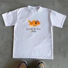 Go With The Flow Goldfish 90s T-Shirt
