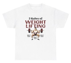 3 Rules Of Weightlifting Don’t Fart TShirt Funny Best Selling Gym Meme Pump Tee