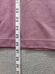 Uniqlo Men T Shirt M Dusty Pink Oversized Short Sleeve Crew Neck Knit Regular