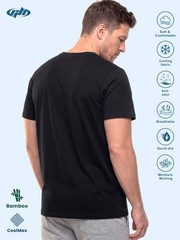 Cooling Viscose Men’s Shirts Relaxed Fit Coolmax Workout T-Shirt Dry Fit Brea…