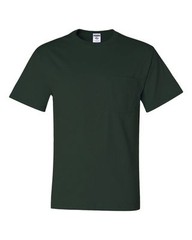 Jerzees Men’s S-XL 2X, 3XL, 4XL, 5XL, 50/50 Cotton Blend Pocket Tee T-Shirt 29MP
