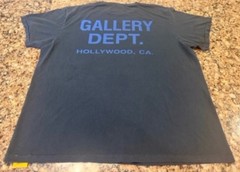 Gallery Dept Hollywood CA Logo Blue Tee Size XL Authentic Ships Same Day