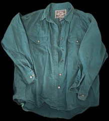 Vintage Express EXP Shirt M British Crown Colony Hong Kong Cotton Button Up