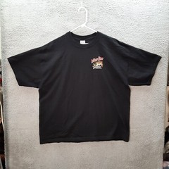 Gildan Shirt Adult 2XL XXL Black Large Mouth Bass Fishing Outdoors Sportsman