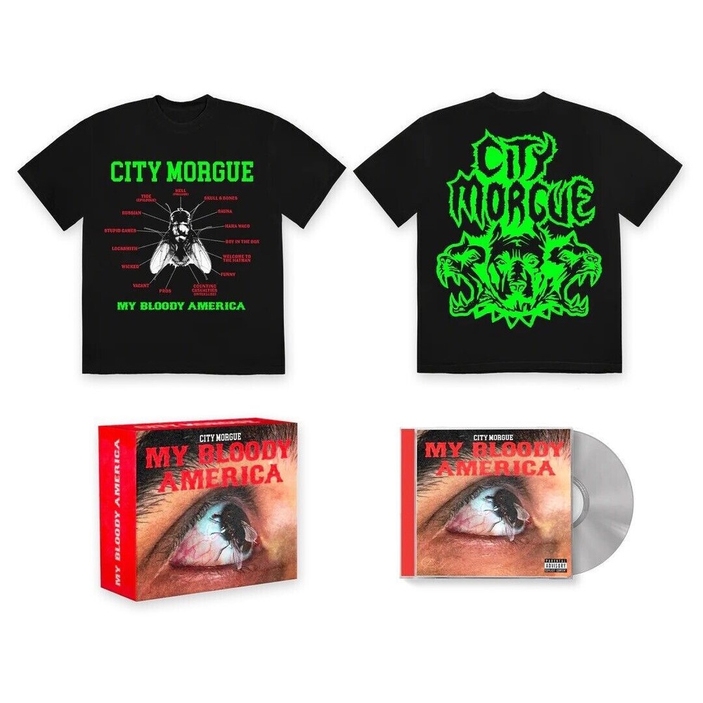 City Morgue My Bloody America Box Set 2 – CD + Size Large T-shirt – NEW/Sealed