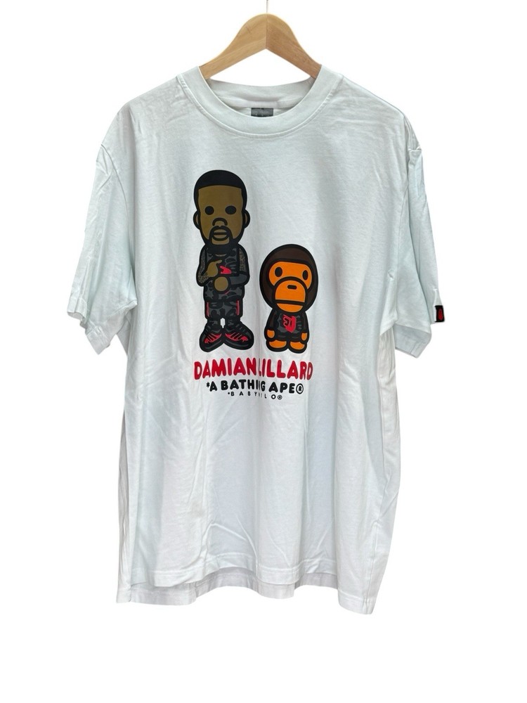 Adidas Bape X Dame 9 Baby Milo – Damian Lillard & The Baby Milo T-Shirt Sz XL