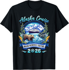 Matching Family Friends and Group Alaskan Alaska Cruise 2026 Unisex T-Shirt
