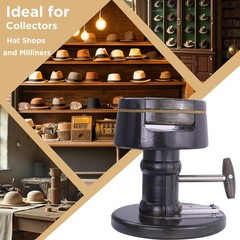 4-Way Wooden Hat Stretcher for Cowboy Hats, Baseball Caps & Fedoras – Adjusta…