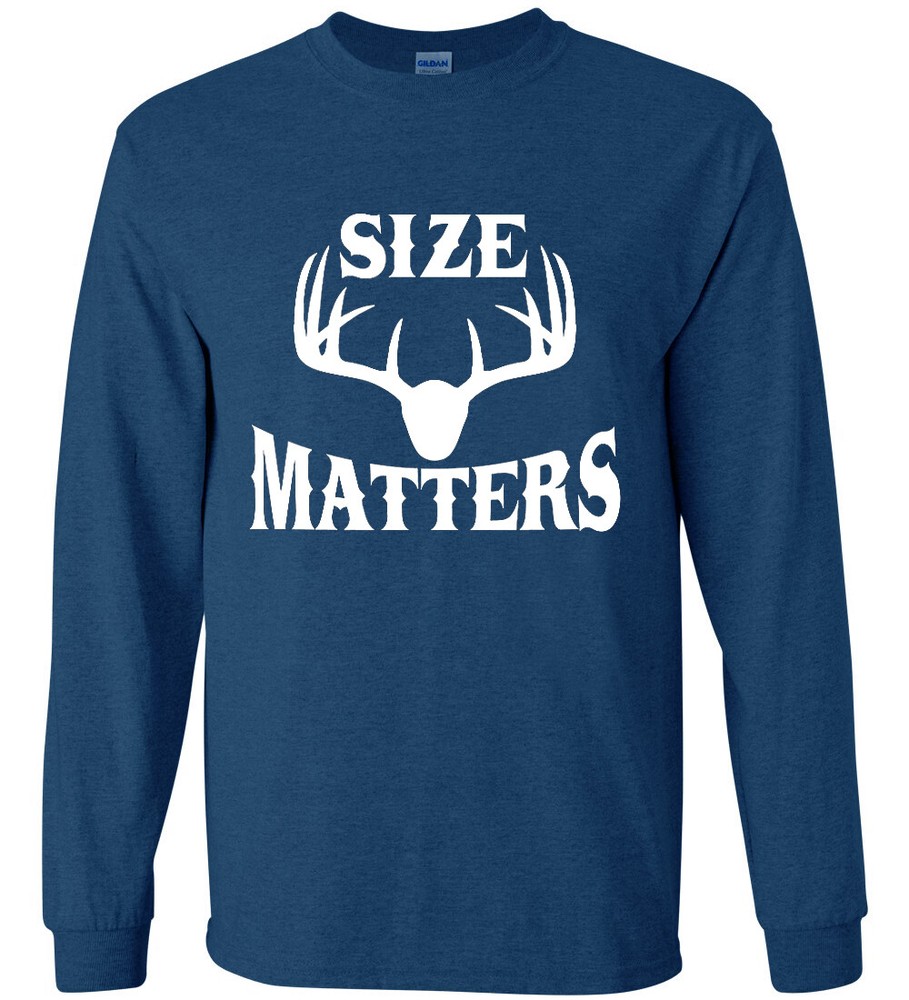 Mens Long Sleeve Tee Funny Deer Hunting T-shirt Clothing Apparel Accessories
