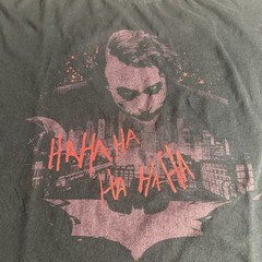RARE Vintage 2008 The Dark Knight Joker Shirt OFFICIAL TAG Medium Heath Ledger