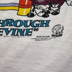 Vintage 1987 Be-Boppin The California Raisins Music Graphic T-Shirt Men’s Medium